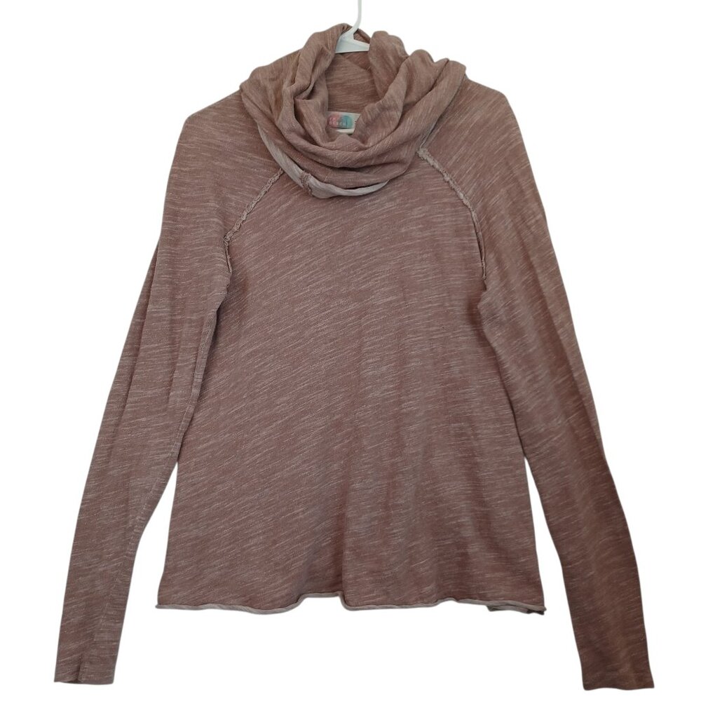 Free People Beach Pullover‎ One Body Cocoon Cowl Neck Heather Rose Womens Sm Med